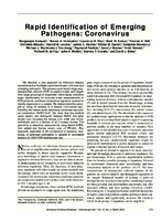 Rapid Identification of Emerging Pathogens Coronavirus