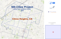 500 Cities Project Local Data for Better Health 2014 Citrus Heights CA