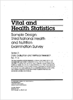 Sample Design Third National Health and Nutrition Examination Survey