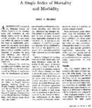 A single index of mortality and morbidity