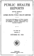 Public Health Reports  v 31 no43  cover