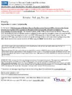 Errata Vol 59 No 20