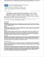 Multiple Chronic Medical Conditions and HealthRelated Quality of Life in Older Adults 20042006