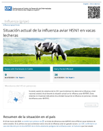 Situacin actual de la influenza aviar H5N1 en vacas lecheras