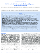 Vital Signs Trends in Human Rabies Deaths and Exposures  United States 19382018