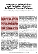 LongTerm Epidemiology and Evolution of Swine Influenza Viruses Vietnam