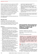 Strongyloides Hyperinfection Syndrome among COVID19 Patients Treated with Corticosteroids