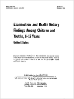 Examination and health history findings among children and youths 617 years United States