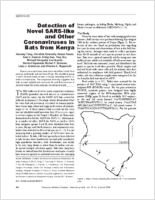 Detection of Novel SARSlike and Other Coronaviruses in Bats from Kenya