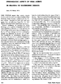 Epidemiologic aspects of viral agents in relation to waterborne diseases