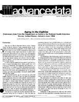Aging in the Eighties Preliminary Data From the Supplement on Aging to the National Health Interview Survey United States JanuaryJune 1984