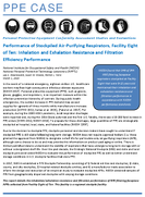 PPE CASE P20200108 Performance of Stockpiled AirPurifying Respirators Facility Eight of Ten Inhalation and Exhalation Resistance and Filtration Efficiency Performance