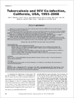 Tuberculosis and HIV Coinfection California USA 19932008