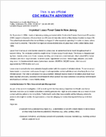 Imported Lassa Fever Case in New Jersey Friday September 03 2004