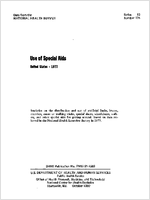 Use of special aids United States 1977