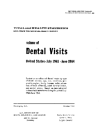 Volume of dental visits United States July 1963June 1964