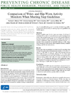 Comparison of Wrist and HipWorn Activity Monitors When Meeting Step Guidelines