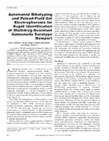 Automated Ribotyping and PulsedField Gel Electrophoresis for Rapid Identification of MultidrugResistant Salmonella Serotype Newport