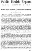 Public Health Reports  v 66 no 31 AUGUST 3 1951