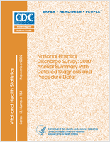 National Hospital Discharge Survey 2000 Annual Summary With Detailed Diagnosis and Procedure Data