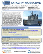 Fatality Narrative Cellular Tower Crew Foreman Killed in Fall from Antenna Mast