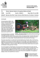 Mechanic Dies When Tractor Overturns While Removing Tree Stump in Cemetery