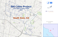 500 Cities Project Local Data for Better Health 2014 South Gate CA