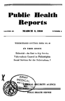 Public Health Reports  v 65 no 9  cover