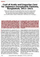 Cost of Acute and Sequelae Care for Japanese Encephalitis Patients Bangladesh 20112021