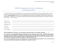 COVID19 Management Assessment and Response for Detention Facilities