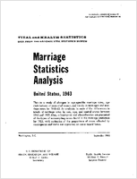 Marriage Statistics Analysis United States 1963