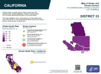 CA Congressional District 23 Stroke and Stroke Centers Map 119th Congress