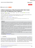 Critical Assessment of the Recommended Alert Limit Curves for Occupational Heat Exposure