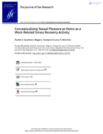 Conceptualizing Sexual Pleasure at Home as a WorkRelated Stress Recovery Activity