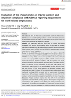 Evaluation of the Characteristics of Injured Workers and Employer Compliance with OSHAs Reporting Requirement for WorkRelated Amputations