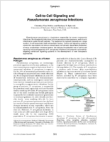 Celltocell signaling and Pseudomonas aeruginosa infections
