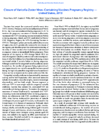 Closure of VaricellaZoster VirusContaining Vaccines Pregnancy Registry  United States 2013