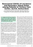 Nosocomial COVID19 Incidence and Secondary Attack Rates among Patients of Tertiary Care Center Zurich Switzerland