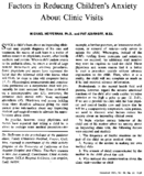 Factors in reducing childrens anxiety about clinic visits