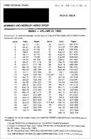 MMWR Morbidity and Mortality Weekly Report March 16 1984  Vol 32  No 53 Index