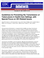 Morbidity and Mortality Weekly Report MMWR Recommendations and Reports December 7 1990  Vol 39  No RR17