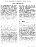 Use of volunteers in tuberculin testing program