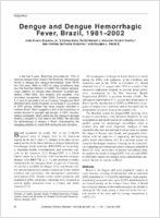 Dengue and Dengue Hemorrhagic Fever Brazil 19812002
