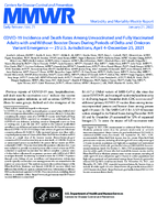 COVID19 Incidence and Death Rates Among Unvaccinated and Fully Vaccinated Adults with and Without Booster Doses During Periods of Delta and Omicron Variants Emergence  25 US Jurisdictions April 4December 25 2021