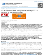 Increase in Invasive Serogroup Y Meningococcal Disease in the United States March 28 2024 130 PM ET