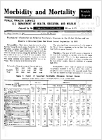 Morbidity and Mortality Weekly Report Vol 10 No 37 for Release September 22 1961