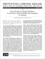 From EvidenceBased Medicine to EvidenceBased Health the Example of Asthma