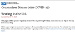 Coronavirus Disease 2019 COVID19 Testing in the US Updated March 11 2020