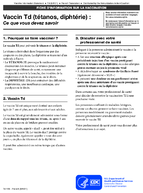 Vaccin Td ttanos diphtrie  ce que vous devez savoir