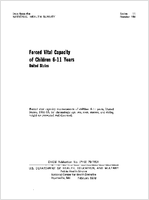 Forced vital capacity of children 611 years United States